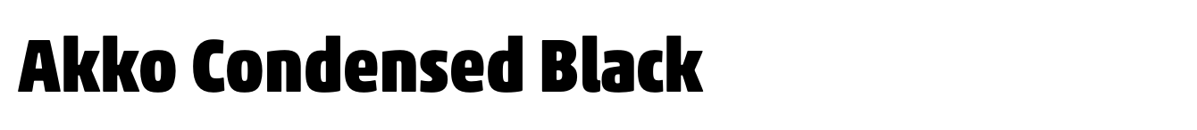 Akko Condensed Black image
